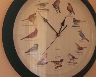 Bird Clock...... bird tweets on the hour!