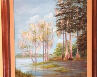 Nice oil painting....see that Louisiana moss in the trees!