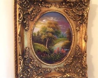Small painting in gold frame!
