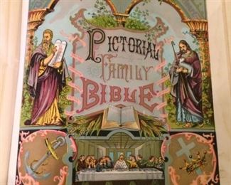 Inside page of the vintage family bible