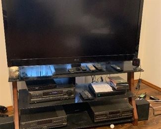 50 inch LG flatscreen television with television stand