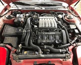 Twin turbo V6.  ~173,000 miles. 