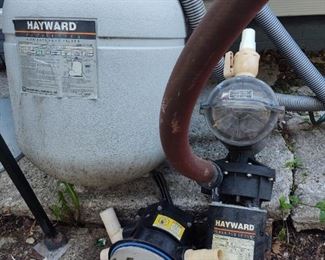 Hayward sand filter and pump