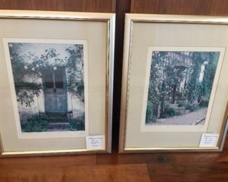 Framed photos-Doorways of Normandy-signed. $40 each