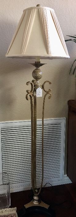 Metal floor lamp-$135