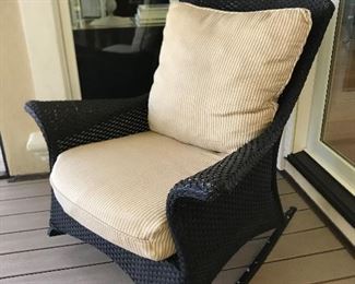 Wicker rocker