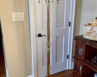 Brass coat tree