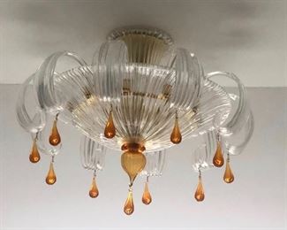 Murano glass ceiling fixture