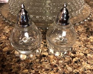 Candlewick Salt and Pepper Shakers