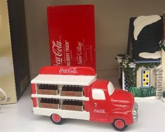 Snow Village Coca-Cola Delivery Truck