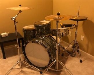 Drum Set ( mix of Pearl and Ludwig pieces)