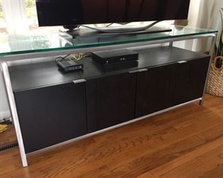 Credenza/TV Stand - Glass Top - Great Storage         
65"W x 20"D x 28"H  NEW PRICE  $400                      (retails for $2100)