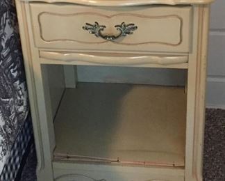 Vintage Pair of Beautifully Painted Night Stands- Solid Wood, great condition  18"W x 14"D x 26"H  $35 each