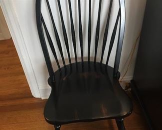 Six Solid Wood Windsor Back Dining Side Chairs             All for $240 NEW PRICE  (see Dining Table Pic for more) 