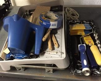 Lot of Paint Rollers, Tray, Brushes ALL for $10