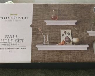 Wall Shelf Set of Only the Two  The Small and Medium are New in Box  $10 