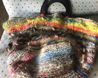 Colorful Knit Purse $8