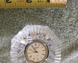 Waterford Crystal Classic Diamond Clock 3" diameter $30