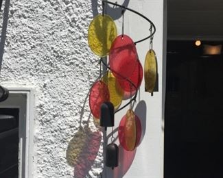 Wind Chimes Colorful Glass and Metal Bells selling separate from Hooks $7