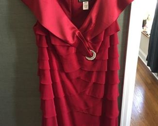 Women's Alex Evenings Red Dress 20W $30