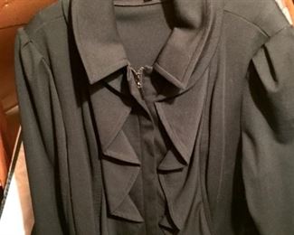 Women's Ruffle Zip Up Jacket APT.9 XL $10