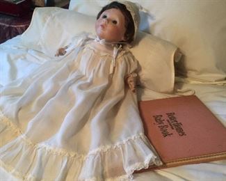 Baby doll, vintage baby book
