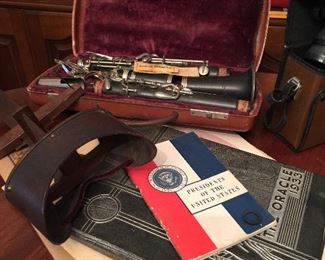 Year Book, Clarinet with case, Antique Victorian Stereoscope, we also have Stereoscopic cards