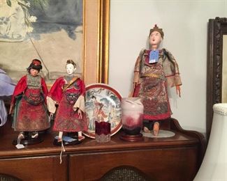 More wonderful vintage oriental dolls, pottery, china