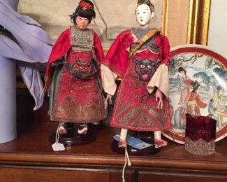 Vintage oriental figures