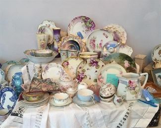 Vintage Hand Painted and Transfer China