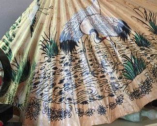 Vintage hand painted parasols and lots more in the Guest Room