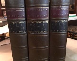 These are super nice reprints of the first Encyclopedia Britannica set ever published. 