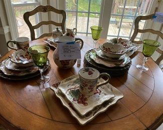 # 4		27 pc. Grape Dishes 	Plates, Bowls, Glasses & MORE!!	                                                                         $100
