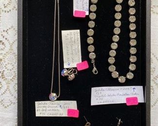 #31		SABIKA CLASSICS JEWELRY	Sunday Brunch AB Golf Necklace	$79
#32		SABIKA CLASSICS JEWELRY	Opening Day Crystal Cross Pendant	$169
#33		SABIKA CLASSICS JEWELRY	Crystal Manhattan Bracelet	$98
#34		SABIKA CLASSICS JEWELRY	Golf Drop Earrings	$69
#35		SABIKA CLASSICS JEWELRY	Crystal Manhattan Choker	$198
#36		SABIKA JEWELRY		
