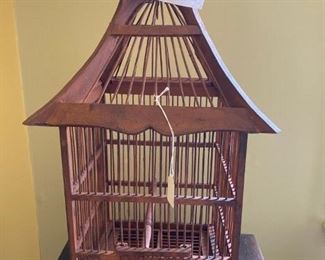 # 51	Decorative Wooden Bird Cage	27" Tall x 11" W	$28
