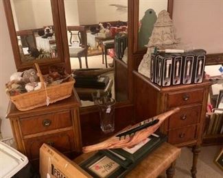 # 	85		Vintage Vanity & Stool		$165
