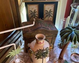 # 	92		Palm Tree Decorative Items		$100
