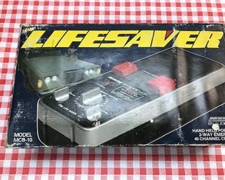 Lifesaver Hand-Held emergency CB radio.
