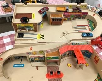 Folding truck track.