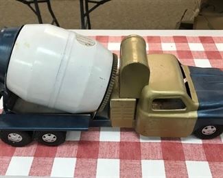 Vintage metal cement truck.