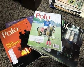 Collection of Polo magazines.