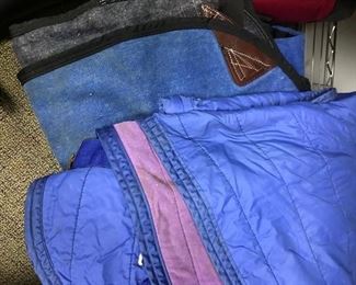 Horse blankets.