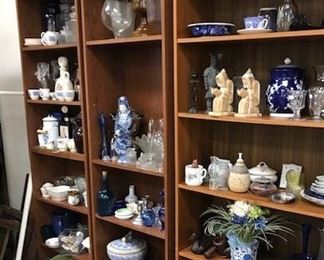 Large selection of glassware.