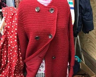 Beautiful crocheted coat.