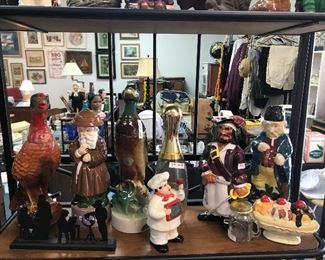 BI-Liquor bottles and piggy banks.