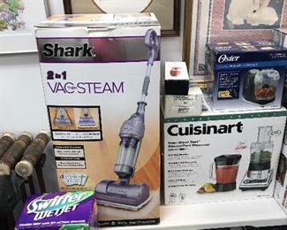 Assorted appliances - new in boxes.
