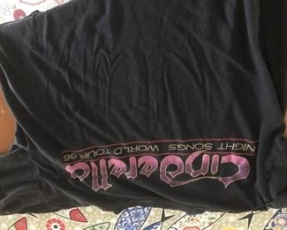 Cinderella World Tour 1986 T-shirt.