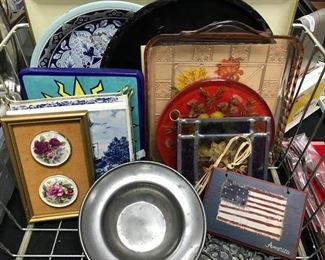 Vintage Trivets and other items.