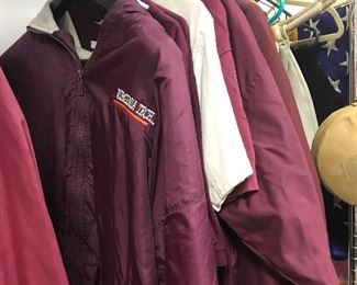 Virginia Tech jackets, shirts and accessories.