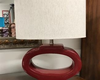 Red "O" lamp,  22.5"H,  $30